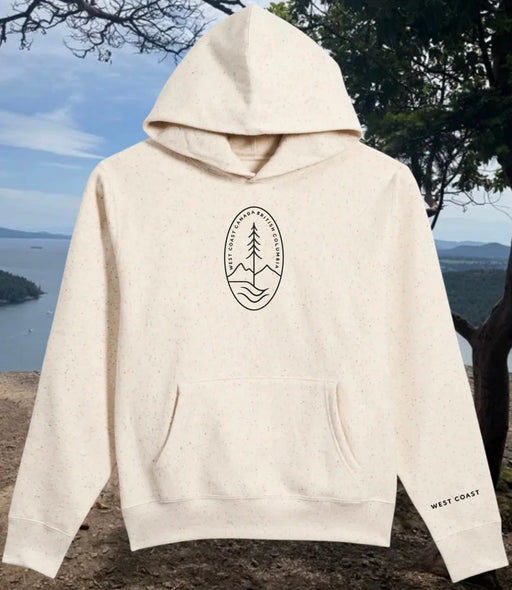 Ivory Speckle West Coast British Columbia Hoodie