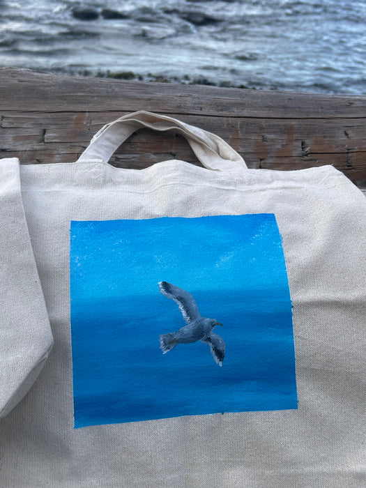Coastal Hand Painted Tote Bags