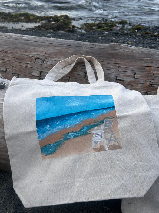 Coastal Hand Painted Tote Bags