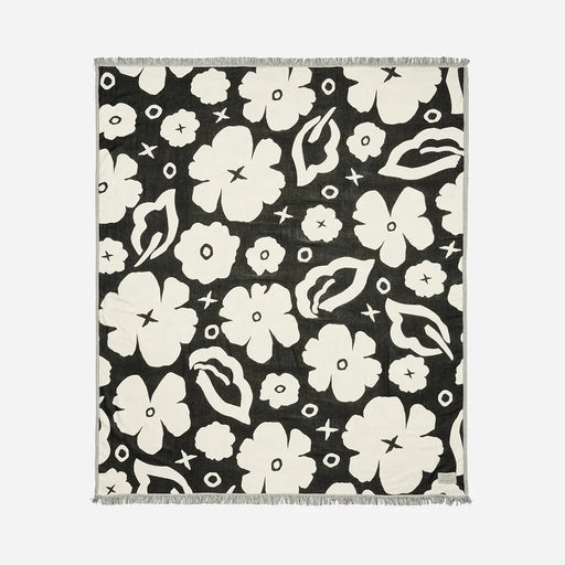 XOXO Driftweave Beach Blanket - Black | Coco Ho x Slowtide