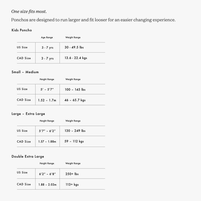 The Digs Changing Ponchos