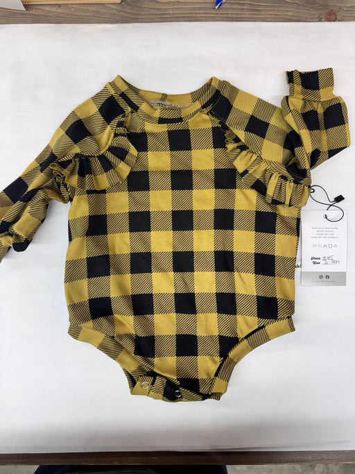 Teddy Little Buffalo Check Romper