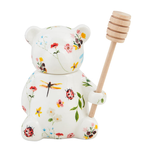 Floral Bear Honey Jar