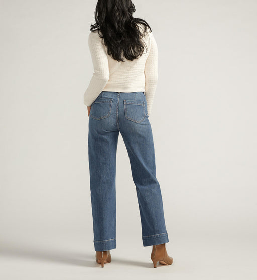 Sophia Eiffel Blue High Rise Wide Leg Jeans