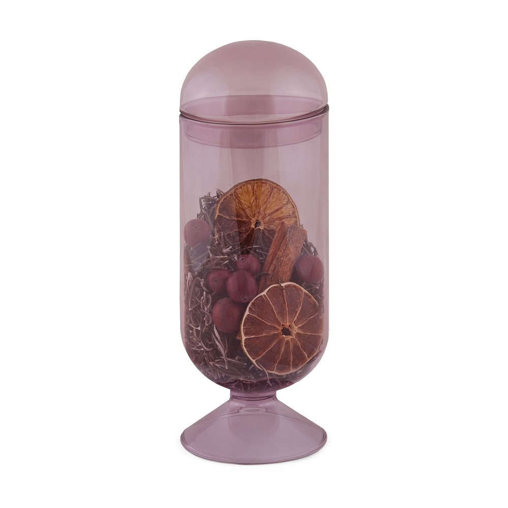 Cloche with Mulling Rosemary and Cranberry Pot Pourri