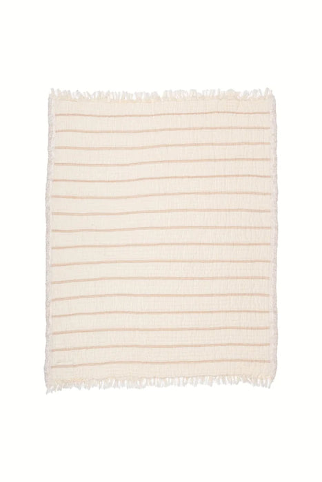 THE LOTUS | Quilted Stripe Baby Blanket
