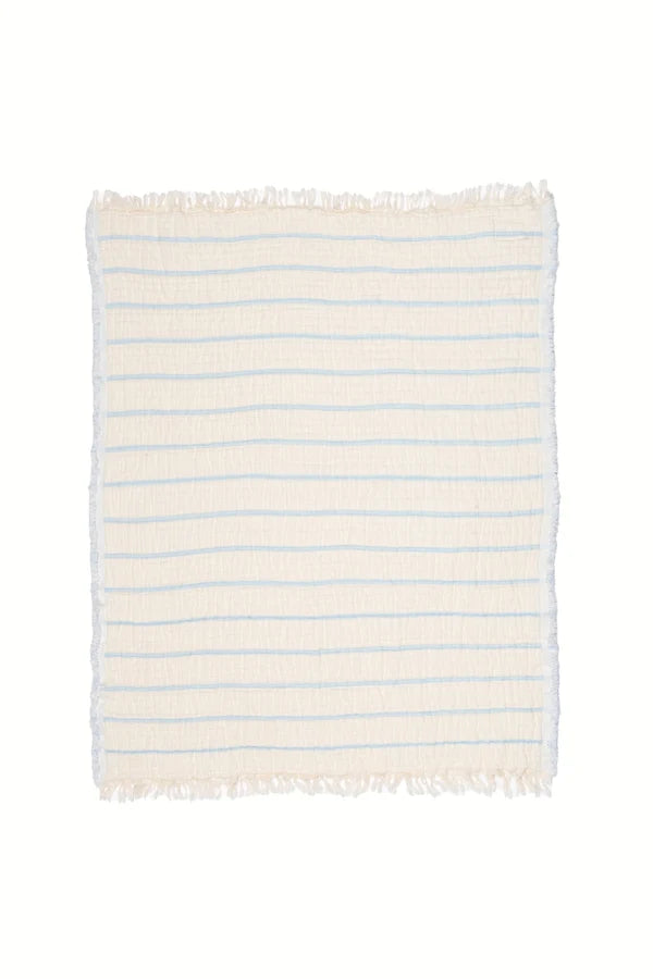 THE LOTUS | Quilted Stripe Baby Blanket