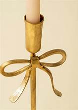Bow Forged Candlestick Gold