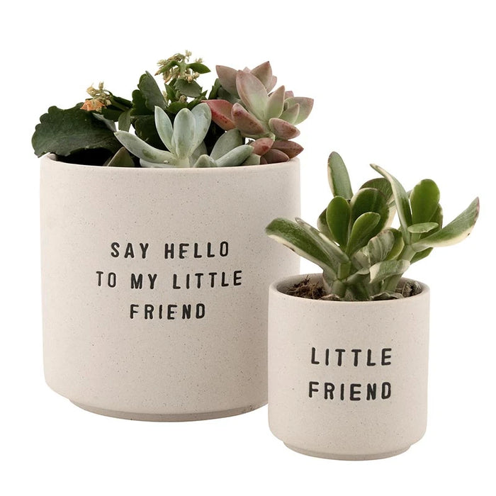 Planter Pots - Say Hello to my Little Friend Set of 2!