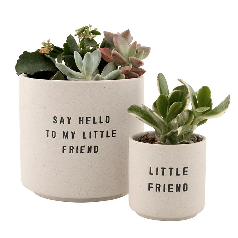 Planter Pots - Say Hello to my Little Friend Set of 2!