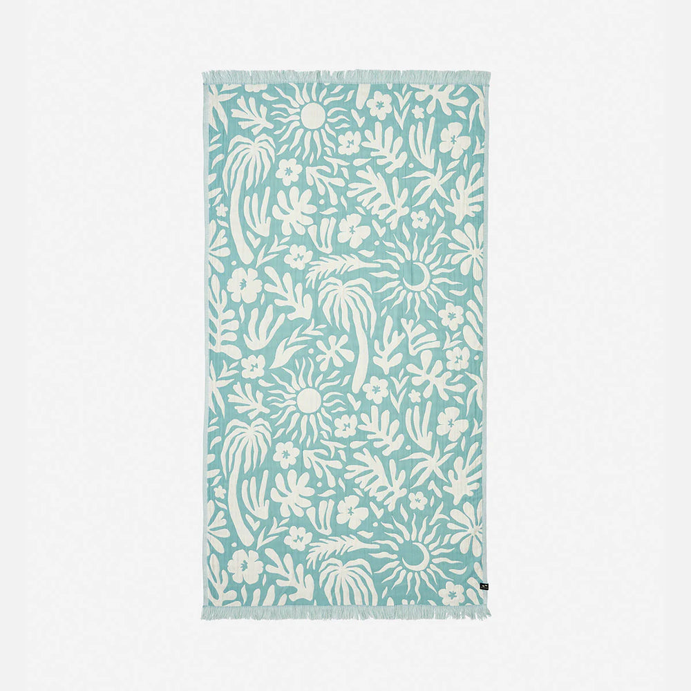 Sunny Driftweave Turkish Towel - Sky Blue