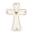 Gold Cross Ceramic Figurine