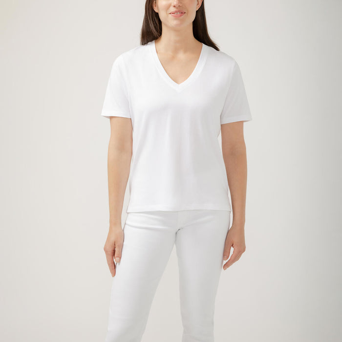 Drapey Luxe V-Neck Tee