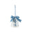 XT1942 Ceramic Bell Ornament W Nutcracker & Bow Blue & White