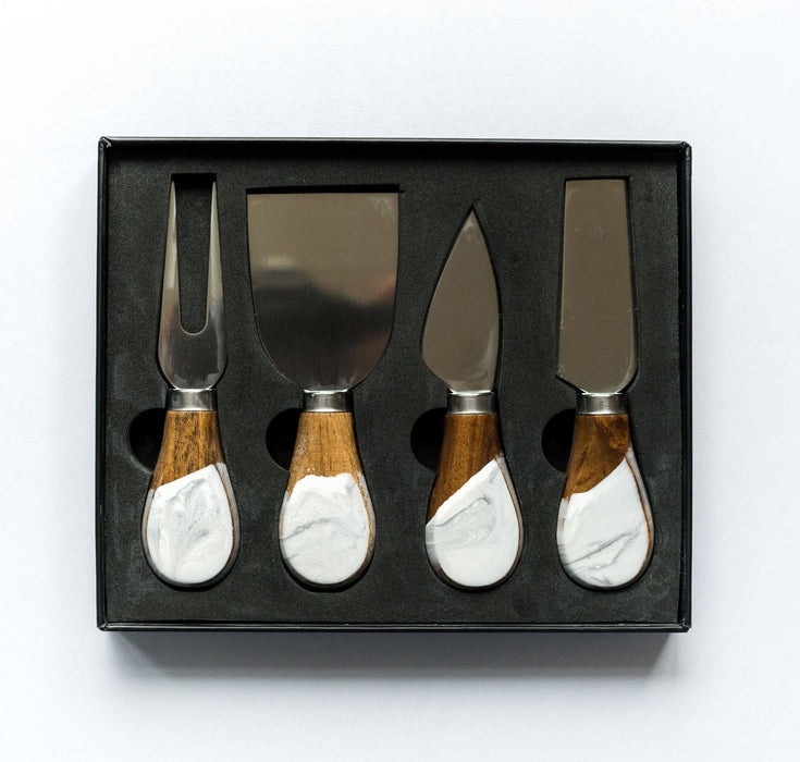 Resin Coated Cheese Knife Set - Set of 4 - NO TARIFFS!