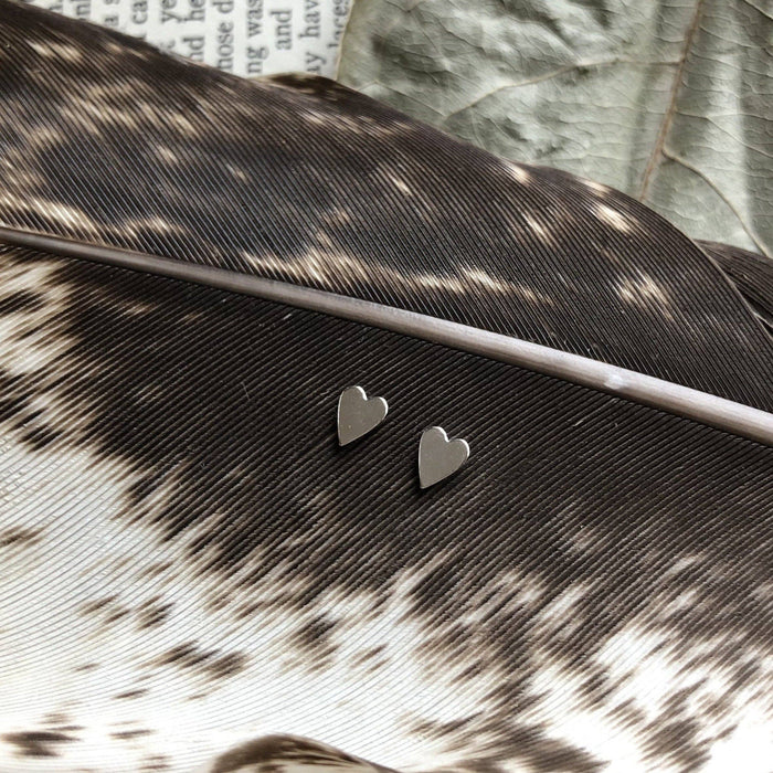 Tiny Heart Studs