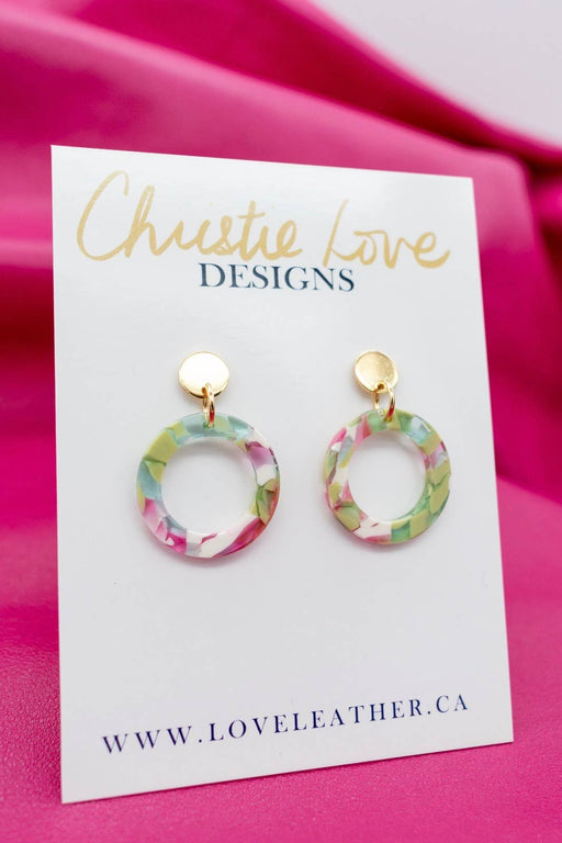 "Lucie"- Green, Pink, White and Gold, Hypoallergenic