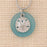 Sanddollar Round Necklace (Turq)
