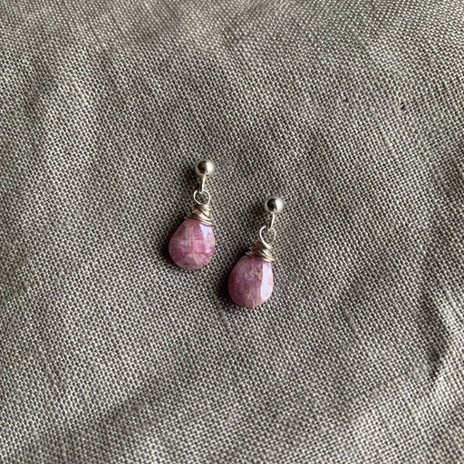 Pink Sapphire - Linnaea Earrings