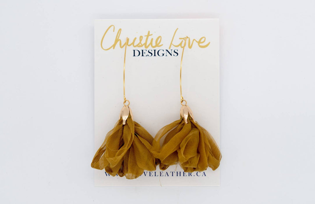 “Vivienne”(Luxury)-flower earrings-(Nickel Free)