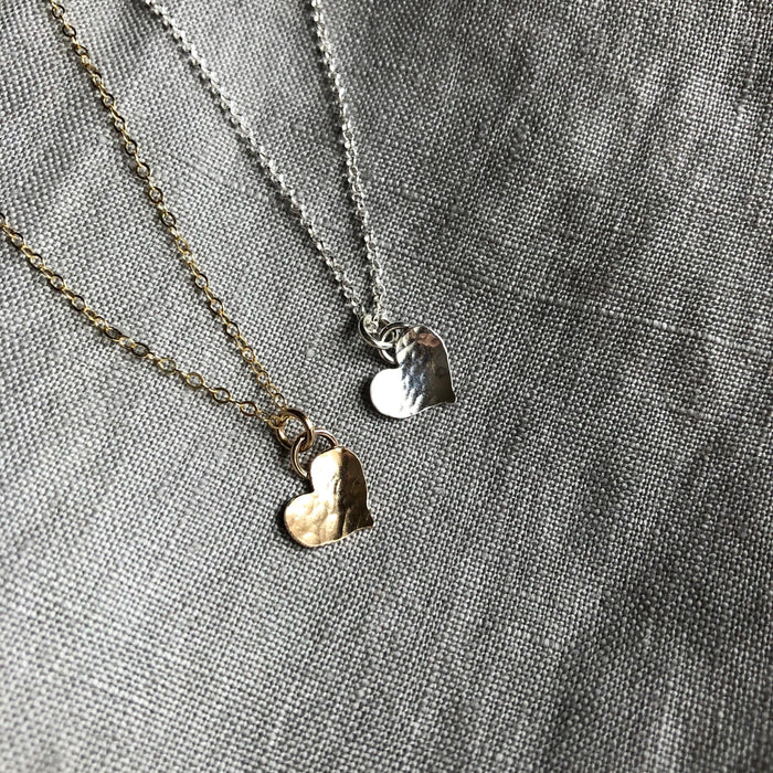 Full Heart Necklace | Gold