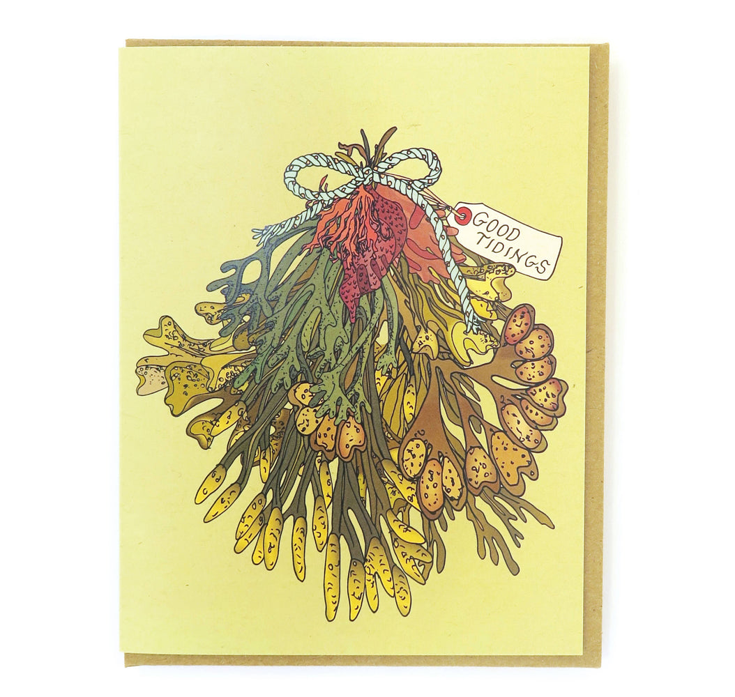 Coastal Kelp Mistletoe Card