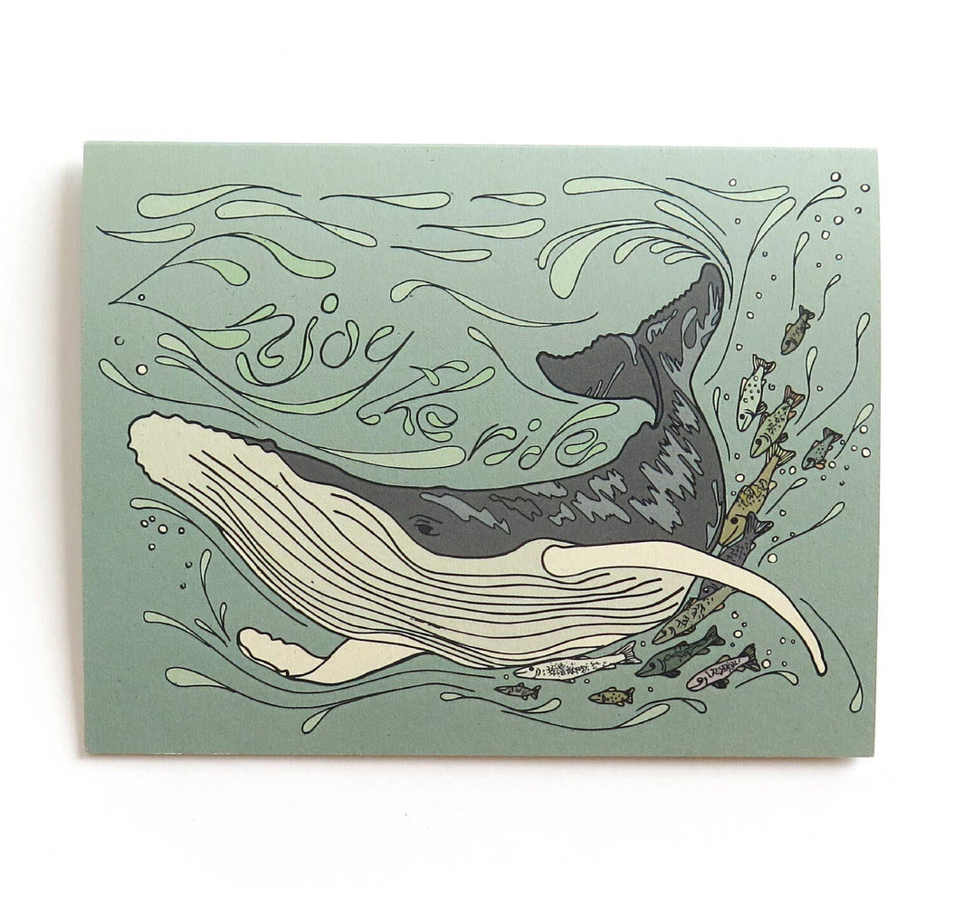 Enjoy the Ride Whale Card