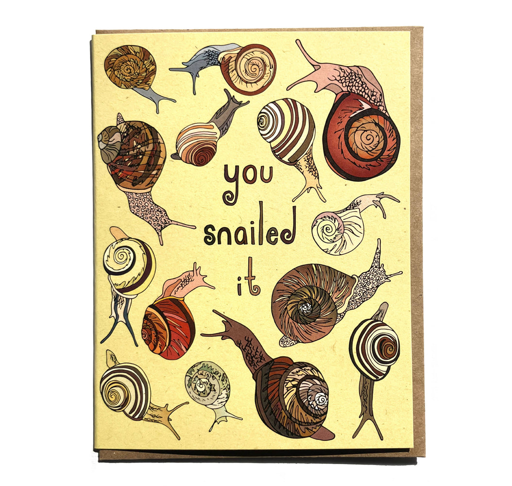 You Snailed It Card