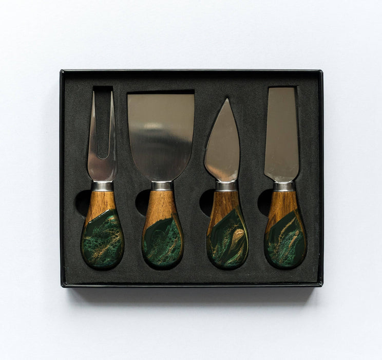 Resin Coated Cheese Knife Set - Set of 4 - NO TARIFFS!