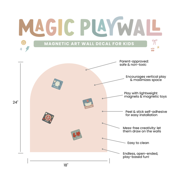 MINI Magic Playwall - Arch Magnetic Art Wall Decal