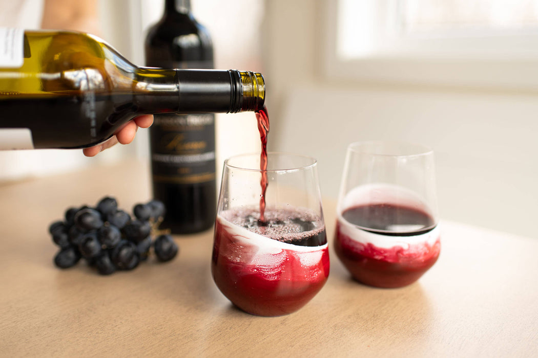 Resin Accented Wine Glasses- Price is per glass -NO TARIFFS!
