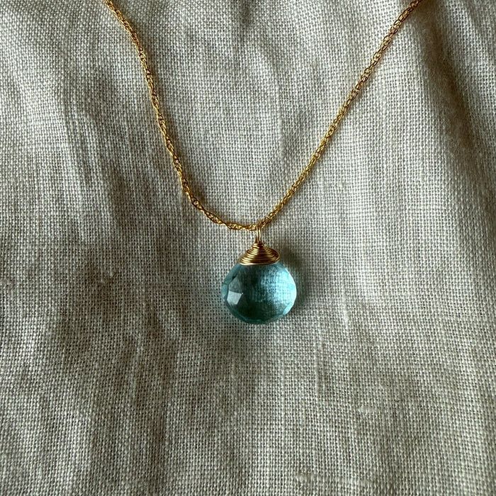 Ava Necklace | Peridot Quartz