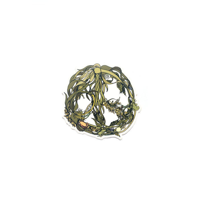 Kelp Peace Sign Sticker