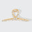 Metal Rhinestone Loop Claw Clip 1pc- Gold