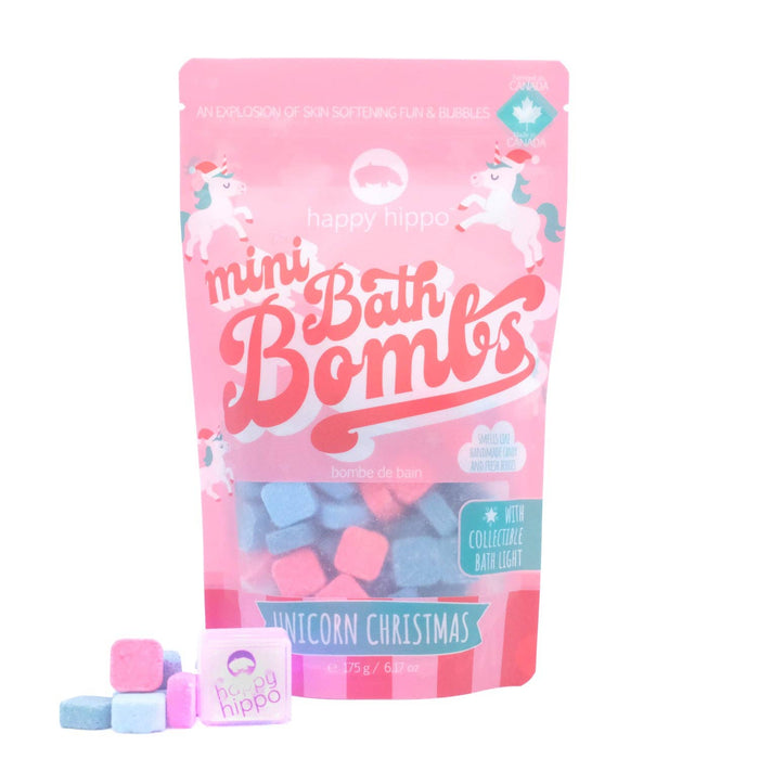 Unicorn Christmas - Mini Bath Bombs with Bath Light