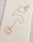 Gold White Quartz Double Heart Necklace