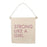 Strong Like A Girl Canvas Hang Sign - Canvas Wall Decor