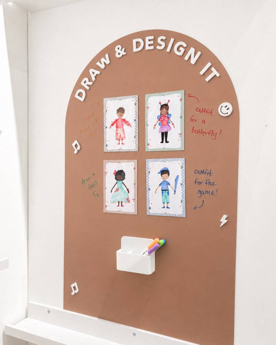 Magnetic Coloring Sheets - Design-a-Doll (8pc Set)