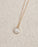 Semi-Precious Heart Charm Gold Necklace