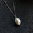 Baroque Pearl Necklace | Silver