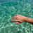 Blue Sea Glass Ring (Handmade)