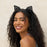 Lace Headband & Mask 2pc Set - Black Cat