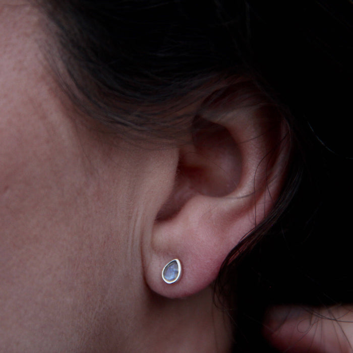 Joy Studs | Labradorite & Silver