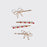 Holiday Gemstone and Bow Bobby Pins 4pc Set