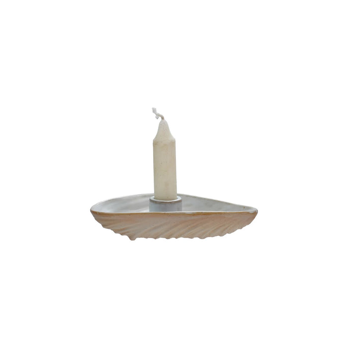 Oyster taper candle  holder 0546