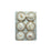 Resin Convex Magnets on Metal Card with Shells, Set of 6 SKU#DG0673