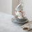 White pearl iridescent shell mug 2033