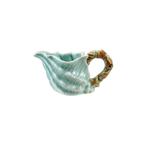 6 oz. Stoneware Shell Shaped Creamer with Starfish & Shells Handle 2036