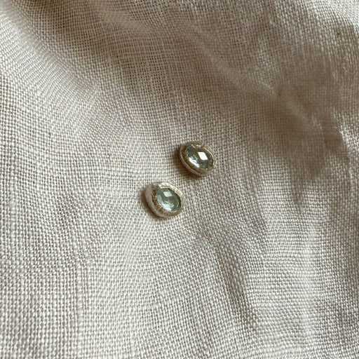Skye Studs | Aquamarine & Silver