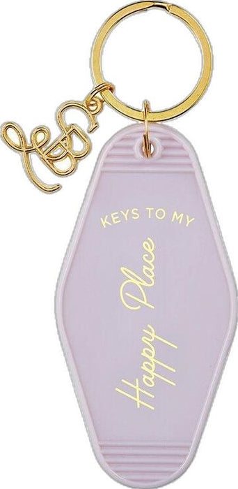 Retro Motel Keychain - Happy Place